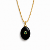 COLLAR CUARZO NEGRO