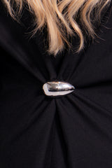 BROCHE GOTA PLATEADA