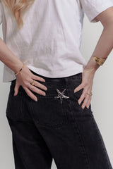 BROCHE ESTRELLA PLATEADA